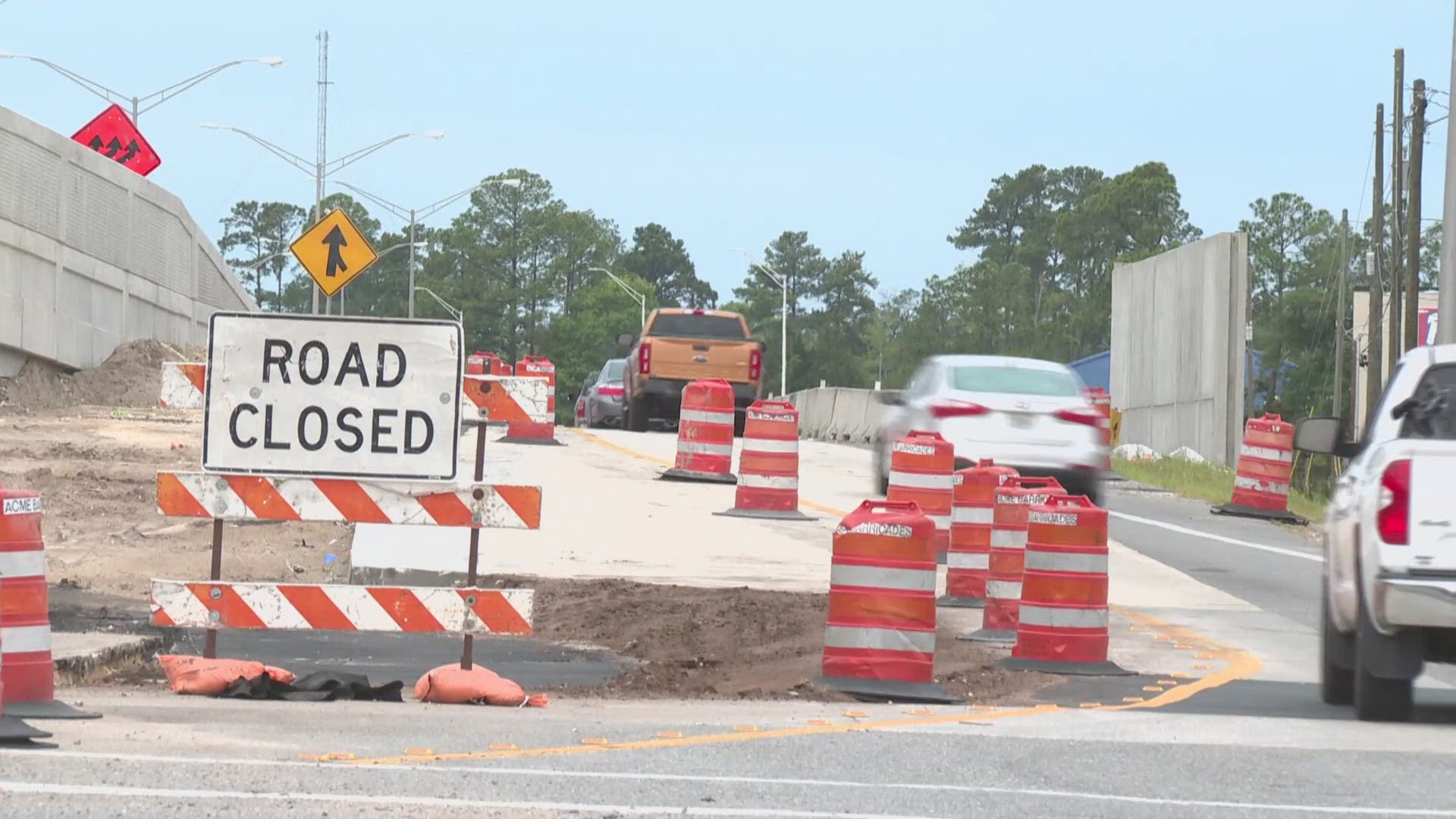 The more than $170 million project will bring two additional lanes in each direction to Interstate 10.