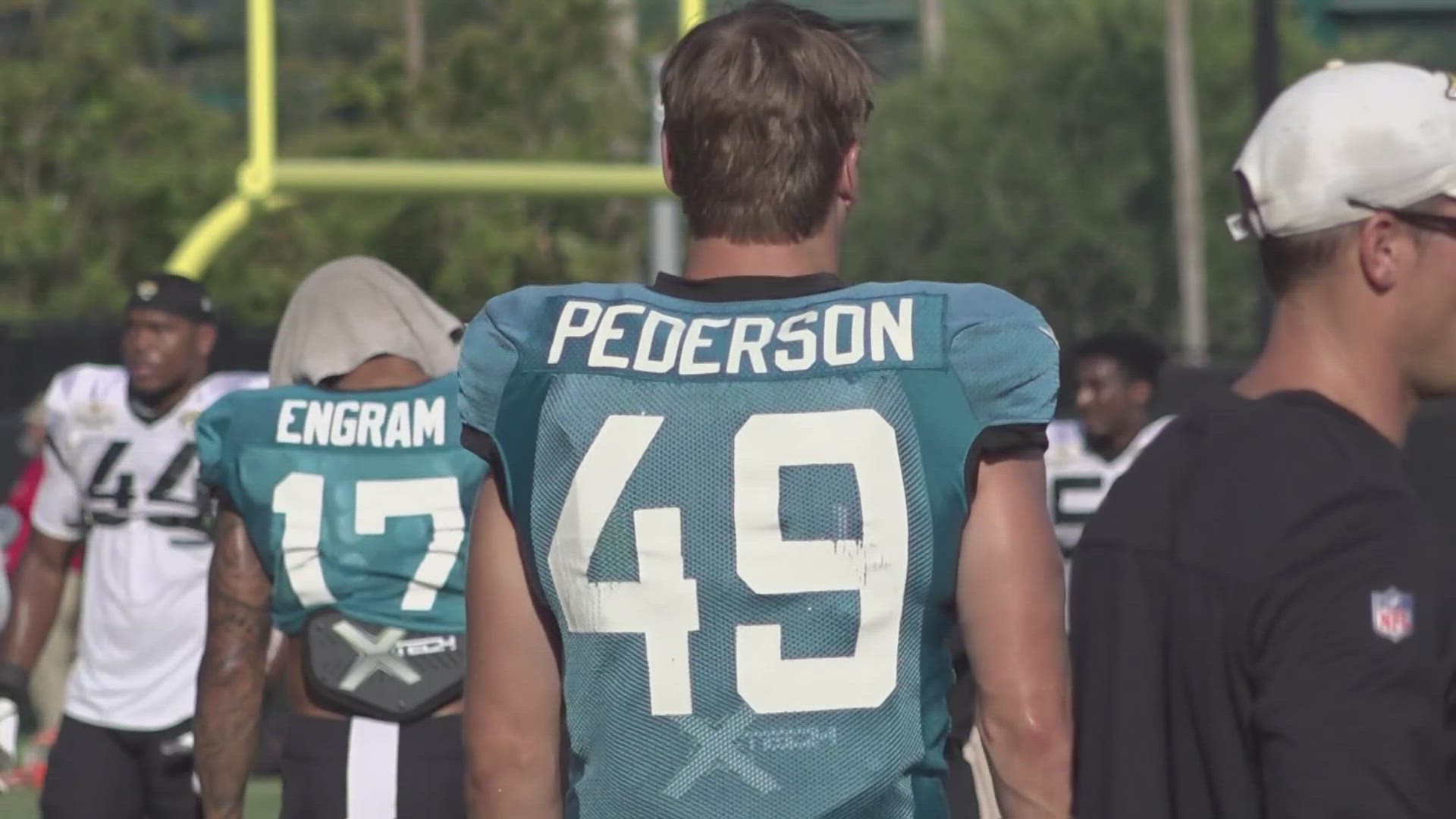 For the first time all training camp, the Jaguars let reporters chat with Head Coach Doug Pederson's son, Josh Pederson.