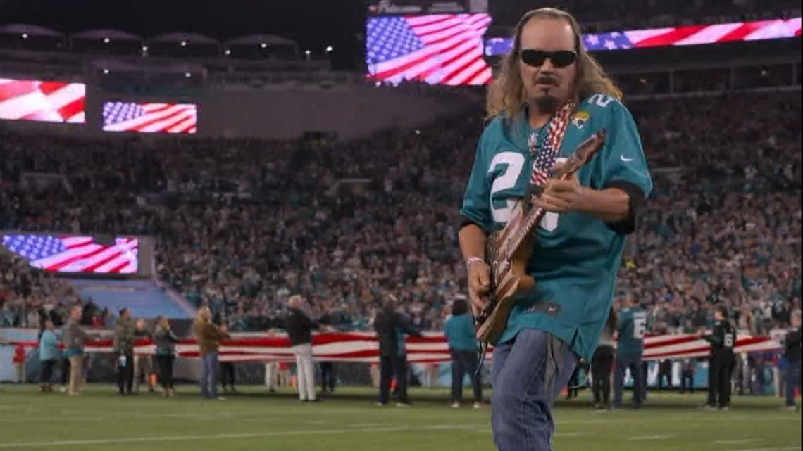 Paul Wane Star Spangled Banner guitar solo at Jaguars game