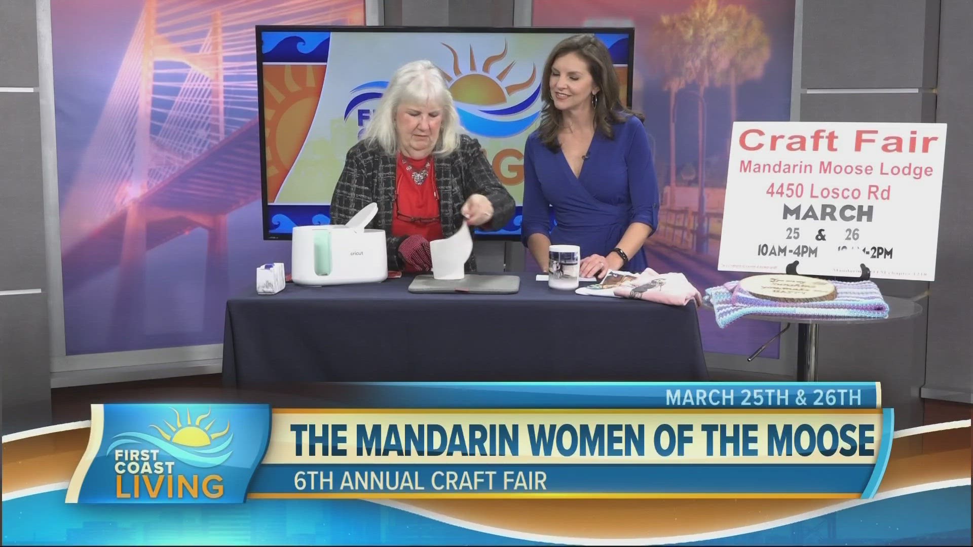 The craft fair is this weekend (March 25 & 26) at the Mandarin Moose Lodge on Losco Rd.