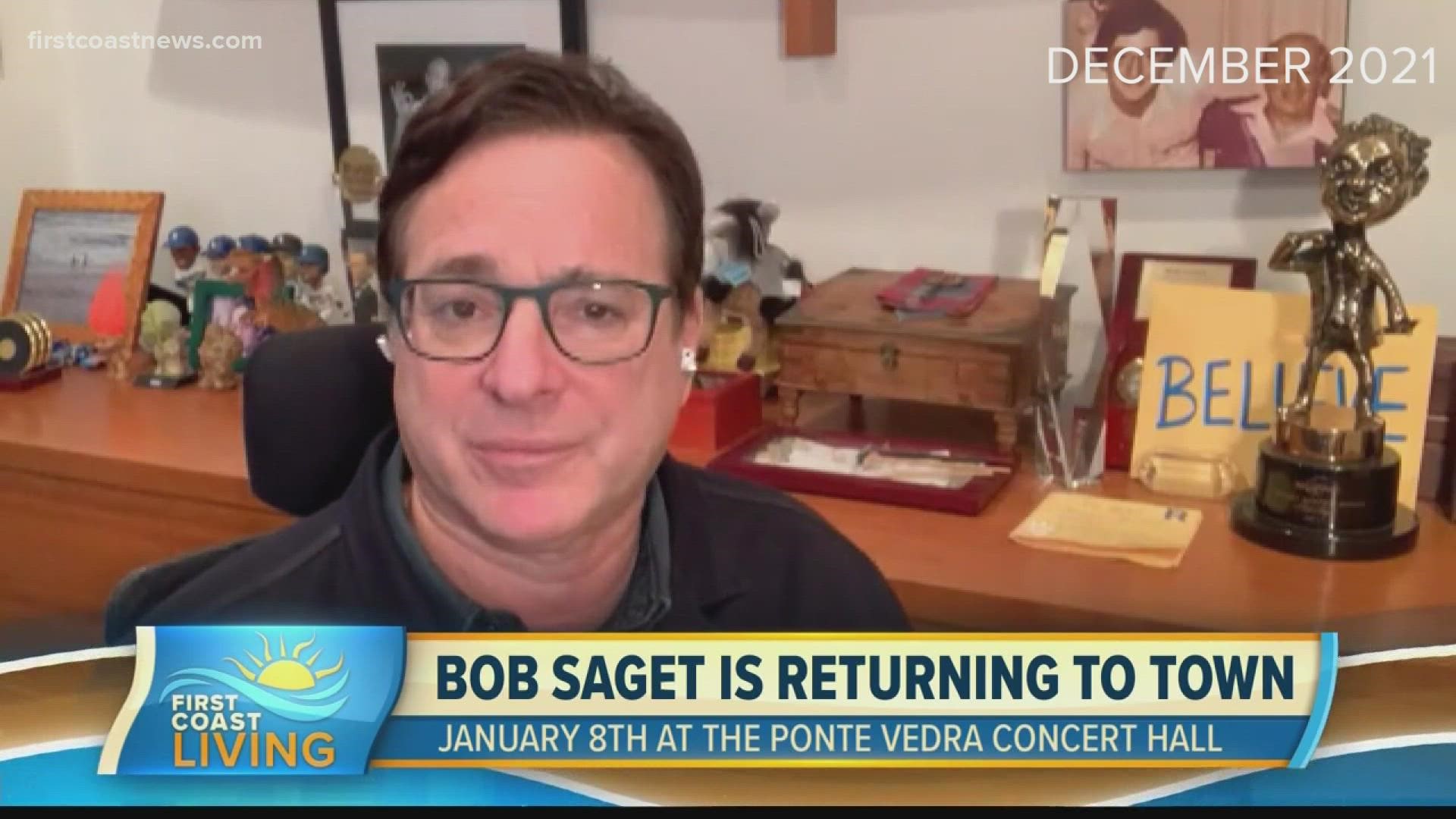 "I'm just wanting to make people feel good," Saget told us ahead of his Ponte Vedra performance. "I'm tired of the yelling. I just want to make people laugh."