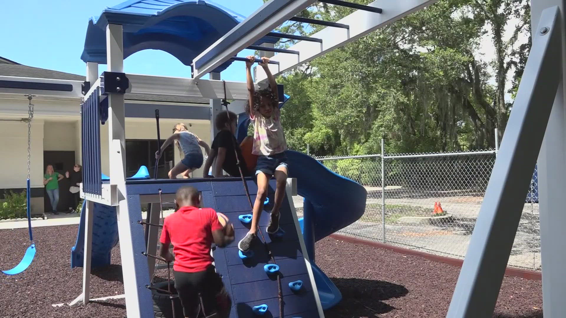 The playground was stolen from the school for children with special needs in June.