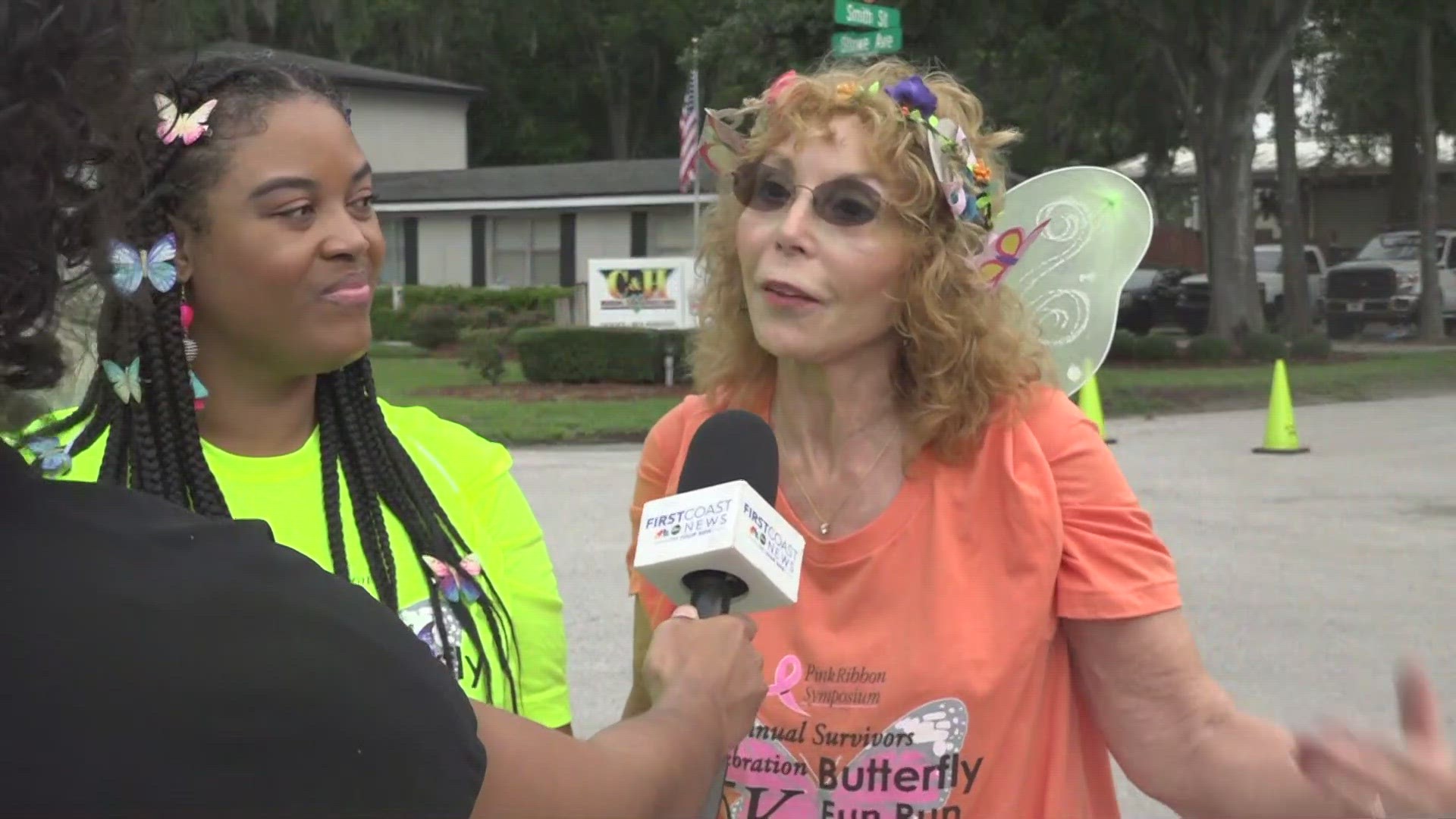 Over 300 people signed up for the event, which held a 5k and a one mile fun run. To kick off the event, organizer released butterflies into the sky.