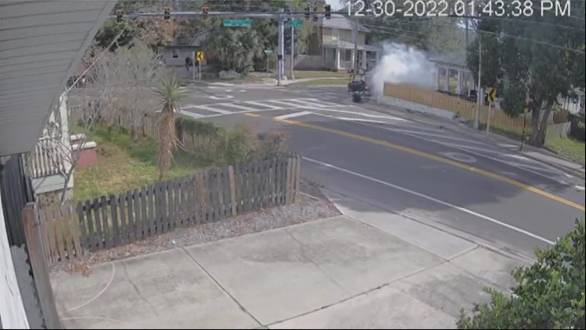 A crash was recently caught on camera in the Murray Hill area.