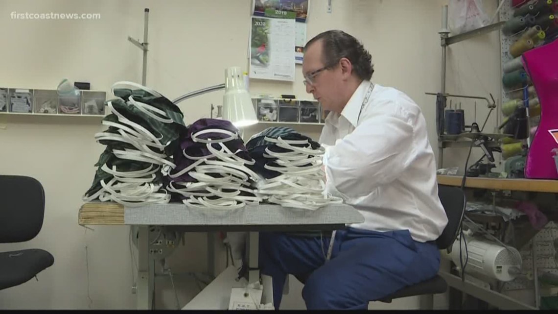 Jacksonville suit craftsman turns on sewing machines to make