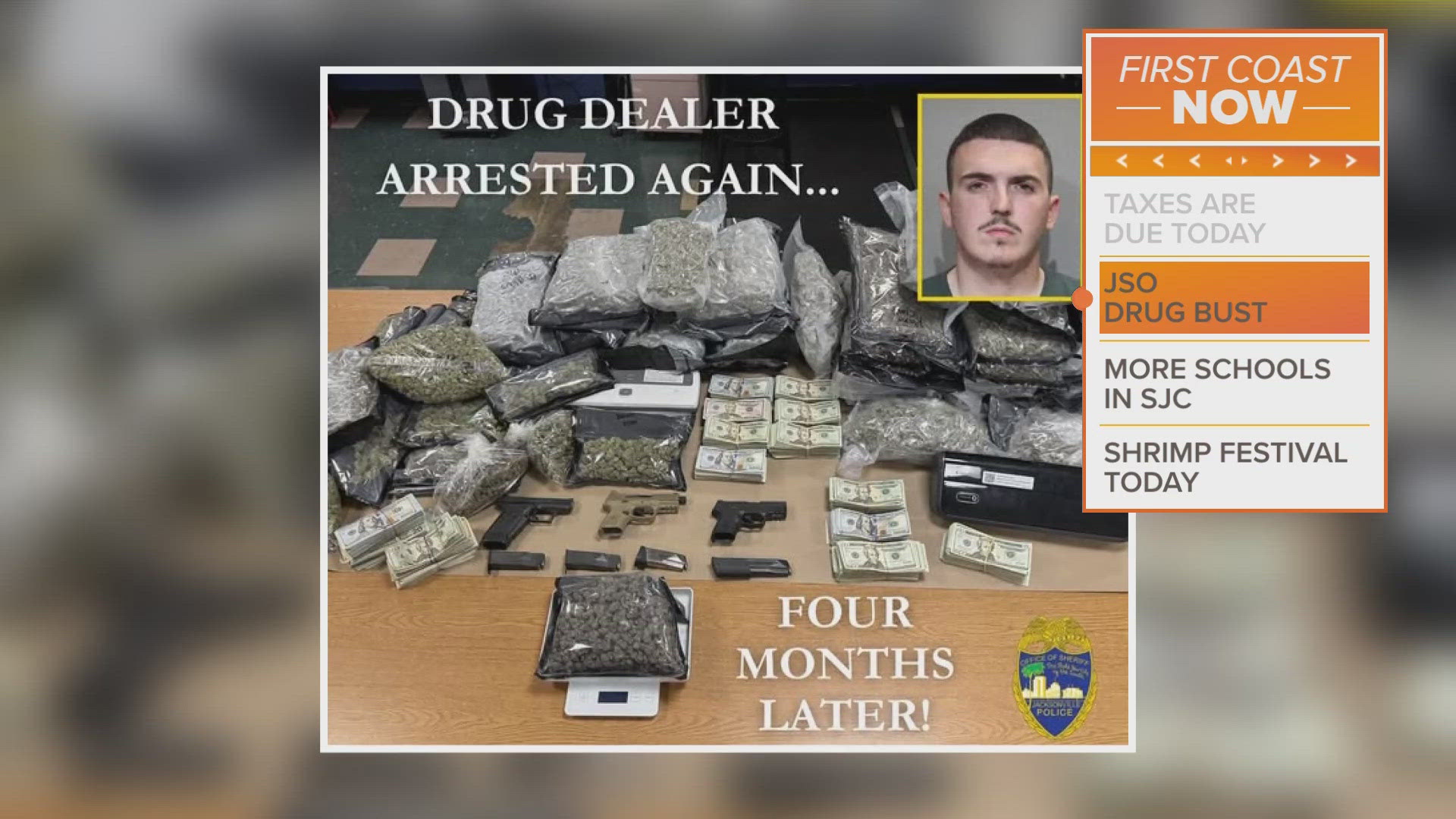 Jacksonville police arrest man twice after major drug bust ...