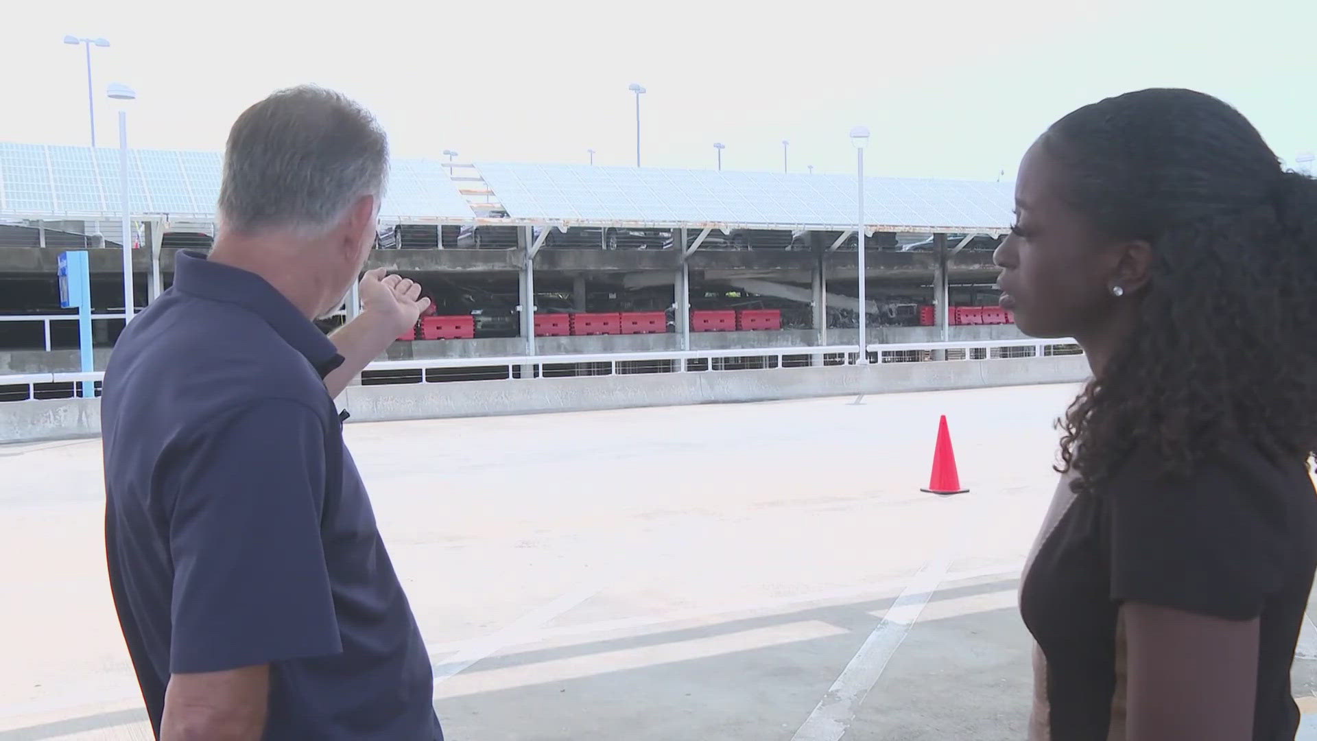 A fire at a Jacksonville International Airport parking garage damaged about 50 cars, leaving owners like Matt Santangelo frustrated by a lack of updates.