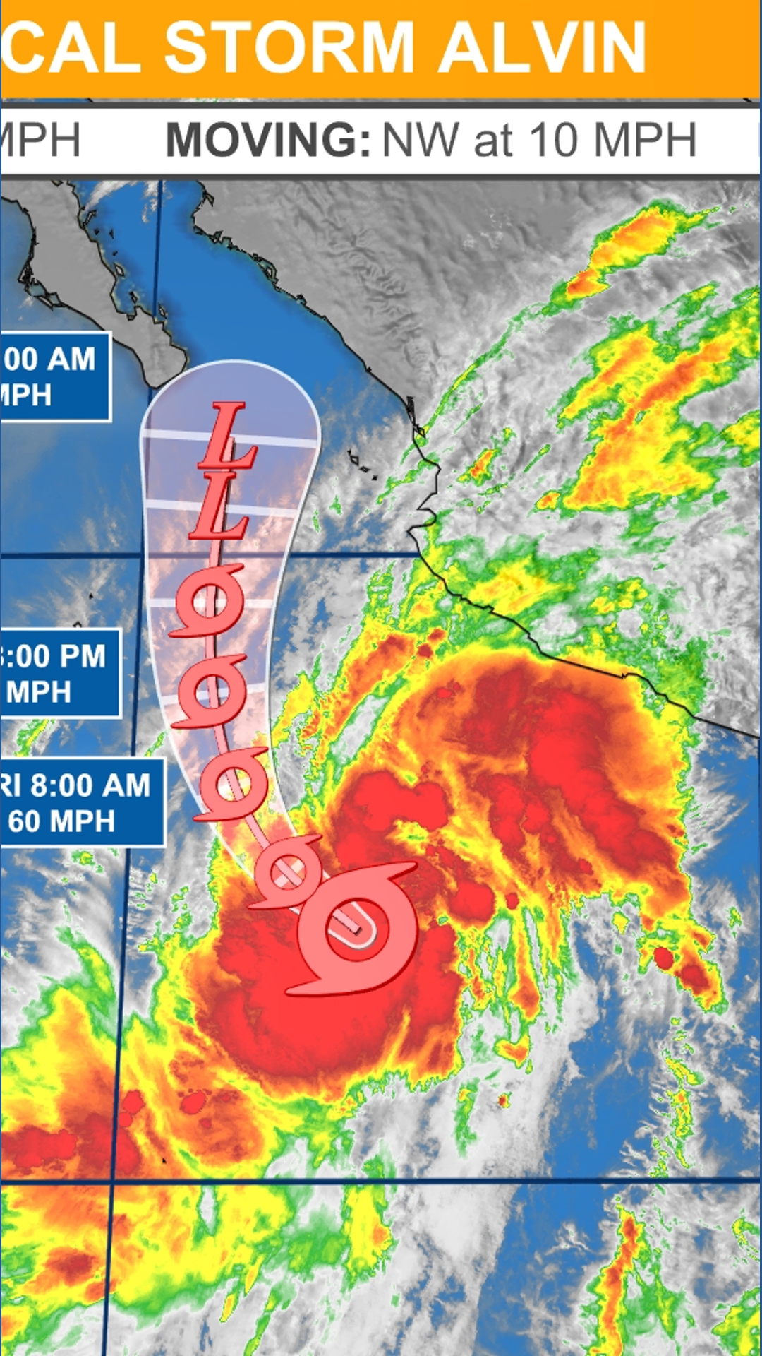 Tropical Storm Alvin forms in Pacific Ocean | firstcoastnews.com