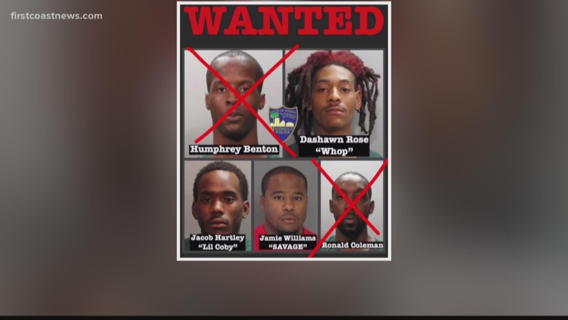A total of 43 suspected Rollin' 20s gang members are now arrested after two turned themselves in to police, the Jacksonville Sheriff's Office said Wednesday.