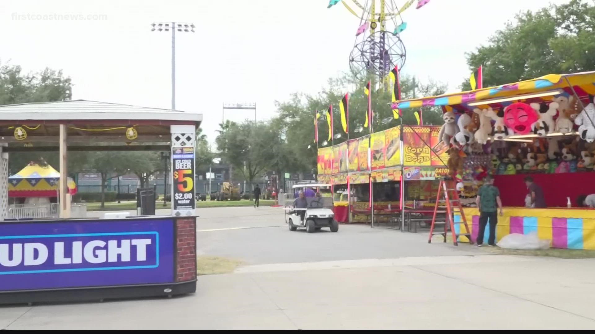 The fair also hired 30-40 police officers to patrol the area on top of hired security.