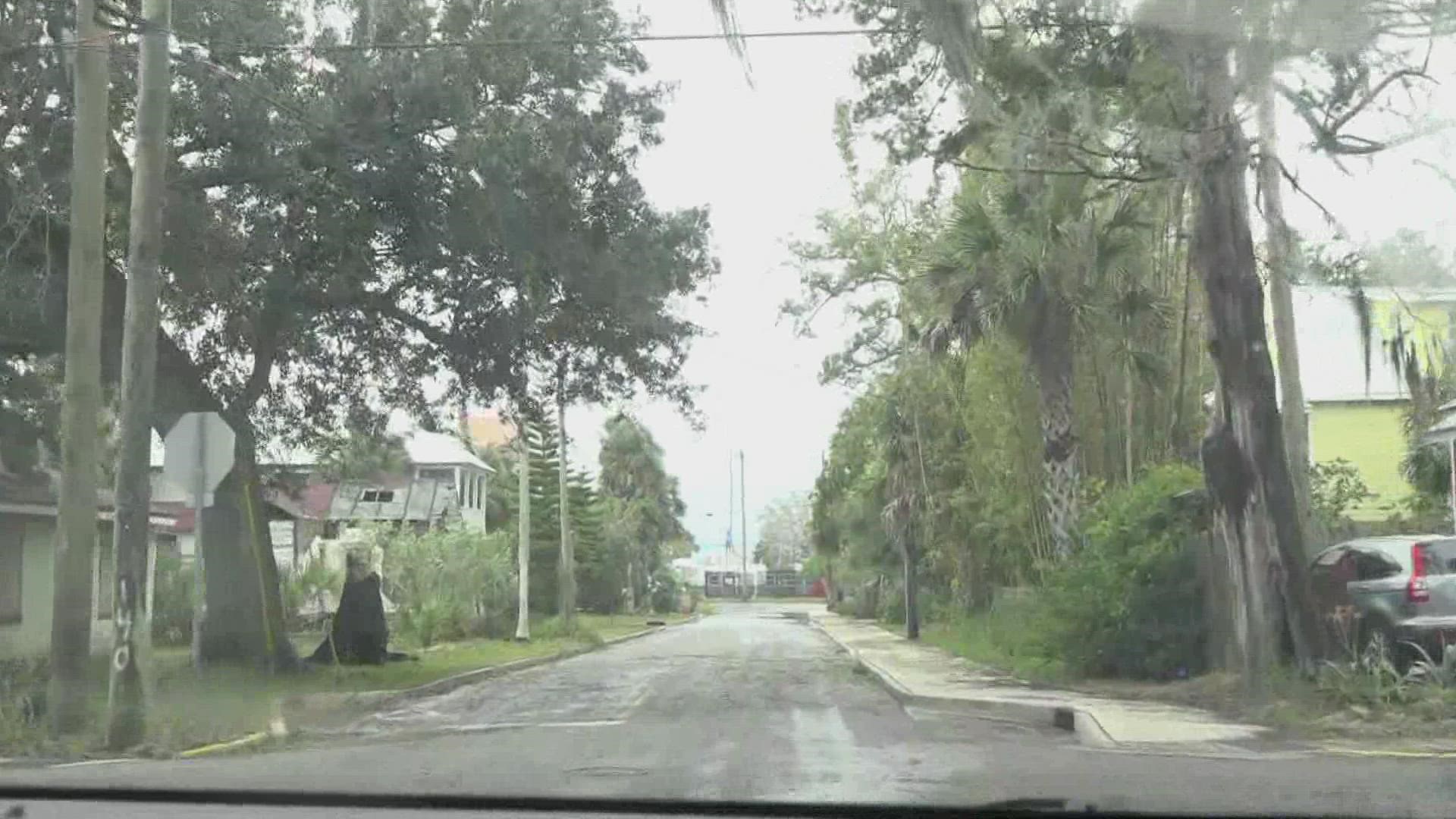 Storm damage in St. Augustine during Tropical Storm Nicole ...