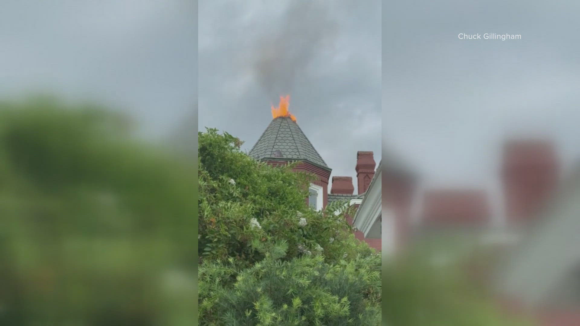 Lightning struck the historic mansion on Water Street in St. Augustine, which was built in the 1880s. Thankfully, firefighters were able to save the home.