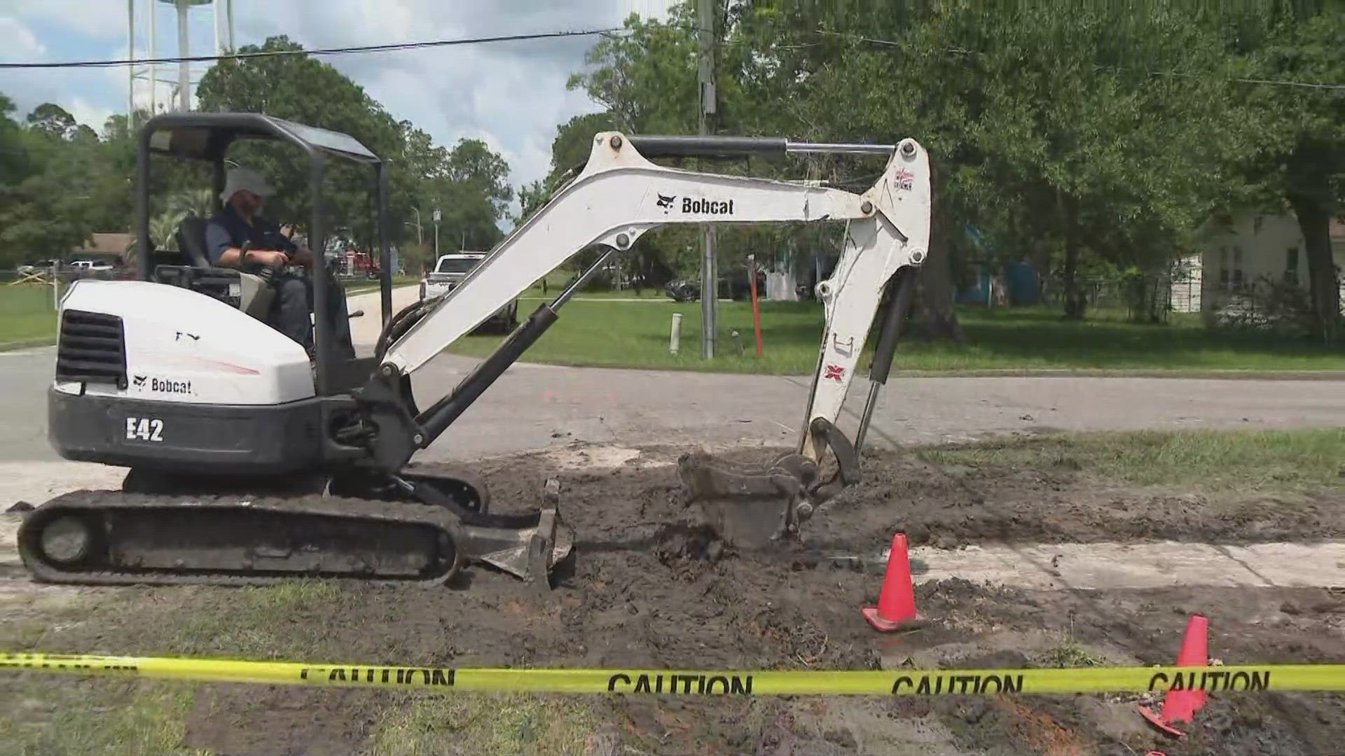 The water line was restored on Tuesday at 7:30 p.m. However, the boiled water advisory will remain for the town for the next two to three days.