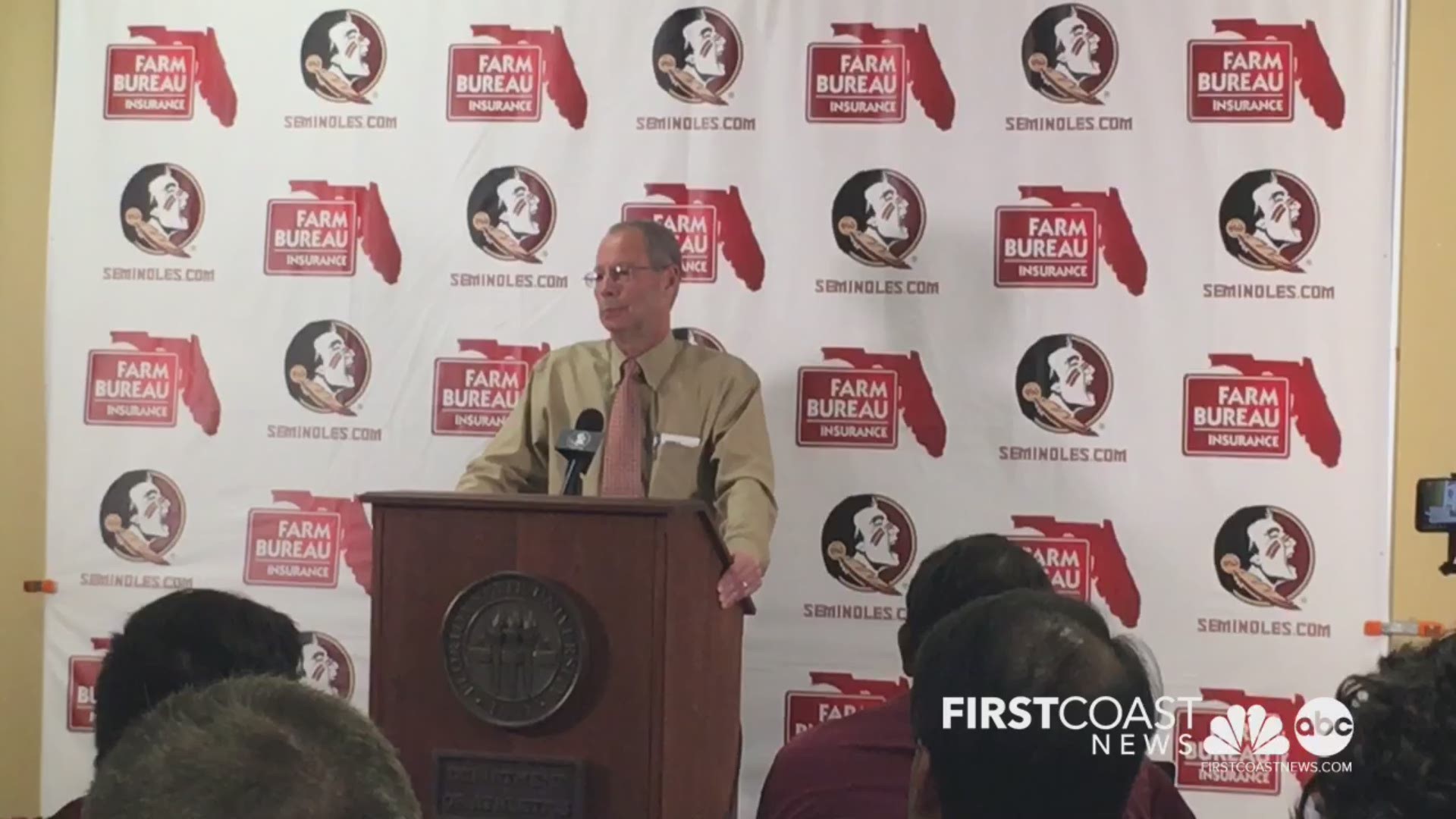 Athletic Director David Coburn addresses the firing of head football coach, Willie Taggart.