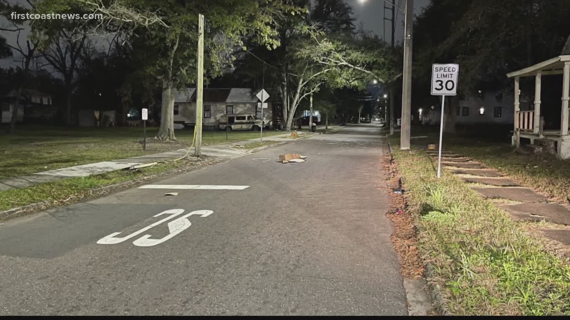 According to the JSO, the suspect allegedly retrieved a gun after and argument with his father and shot him. The father suffered non-life-threatening injuries.