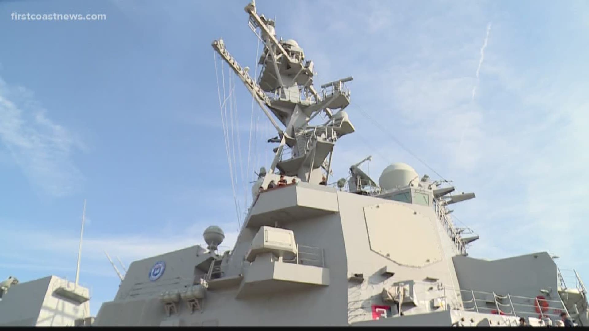The Navy's newest destroyer is home on the First Coast.