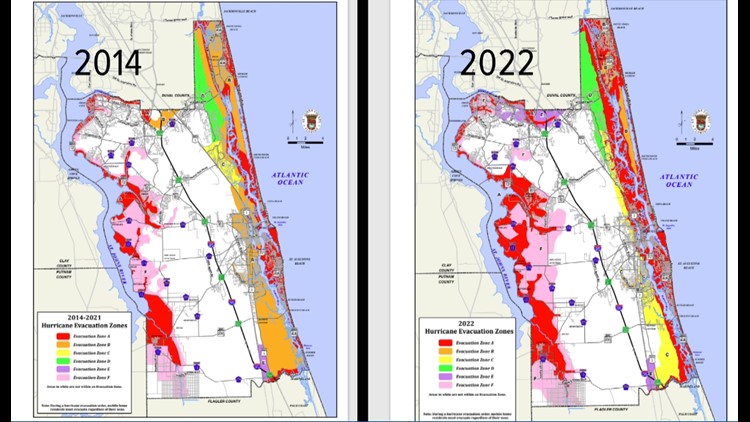 New data leads to St. Johns County changing its hurricane evacuation zone map