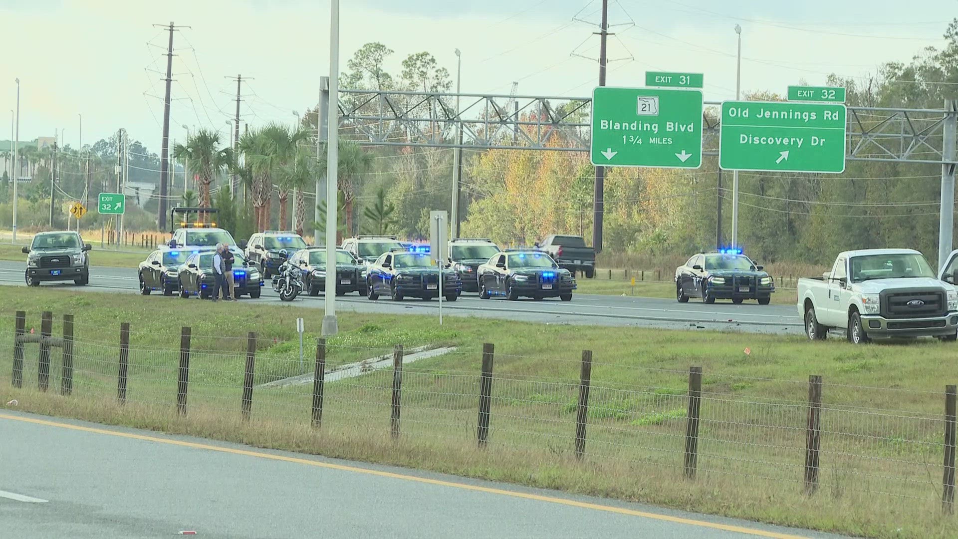 The Florida Highway Patrol said a 70-year-old Jacksonville man was killed after a pickup truck struck him Monday morning.