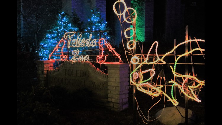 Lights Before Christmas opens at the Toledo Zoo with the tree-lig