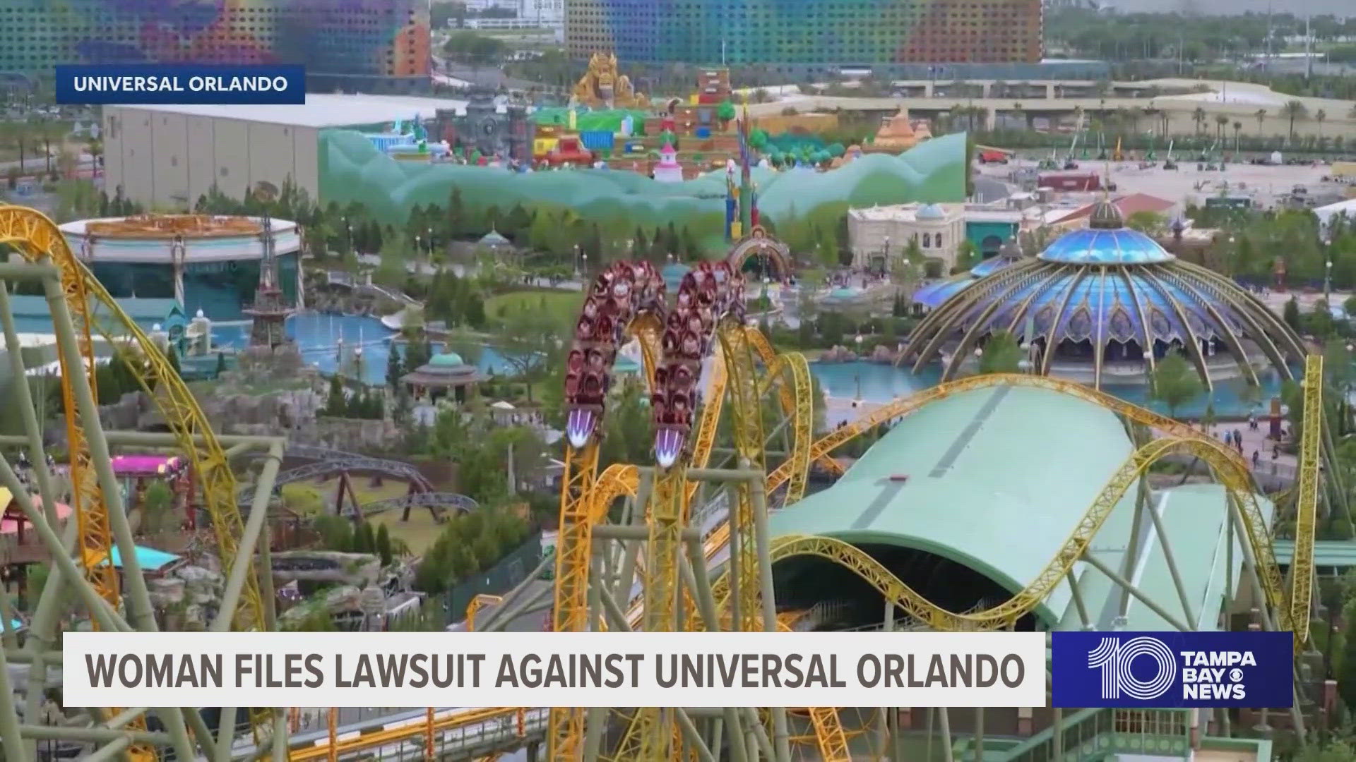 Sandi Streets says while on the Stardust Racers Roller Coaster, her head shook violently and slammed into her seat's headrest, giving her permanent injuries.