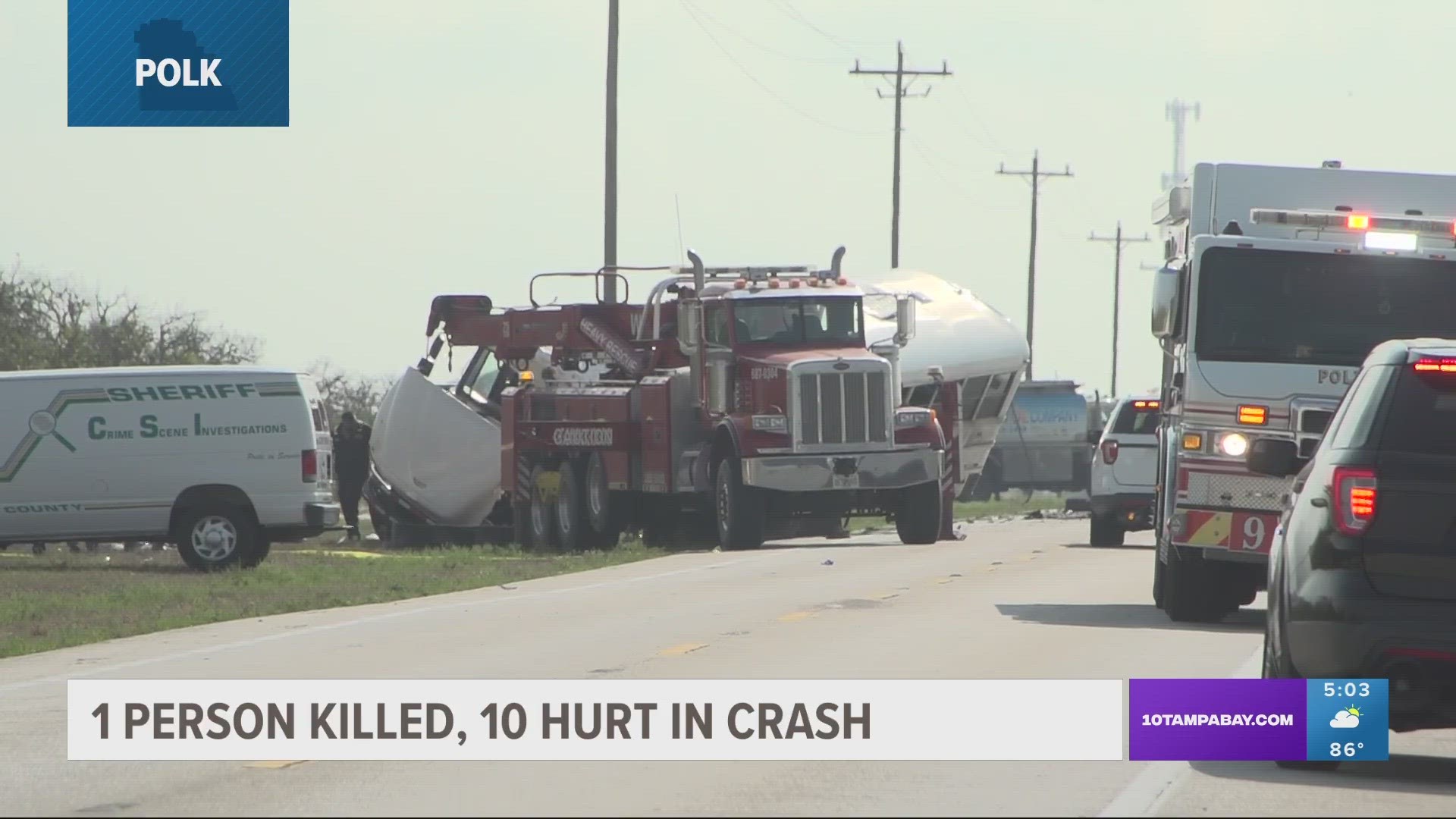 Deadly Fort Meade crash involving tanker, transport bus Sheriff