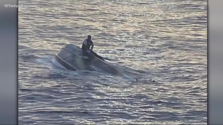 Boat crew headed to Jacksonville rescues lone survivor of 39-person boat that capsized in South Florida