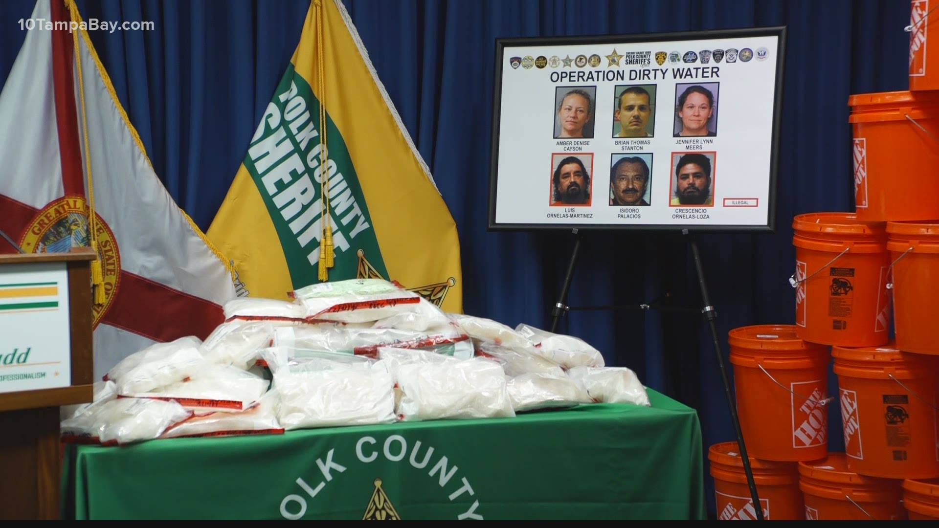 Polk County Sheriff Grady Judd says the trafficking of drugs was masterminded by a man behind bars.