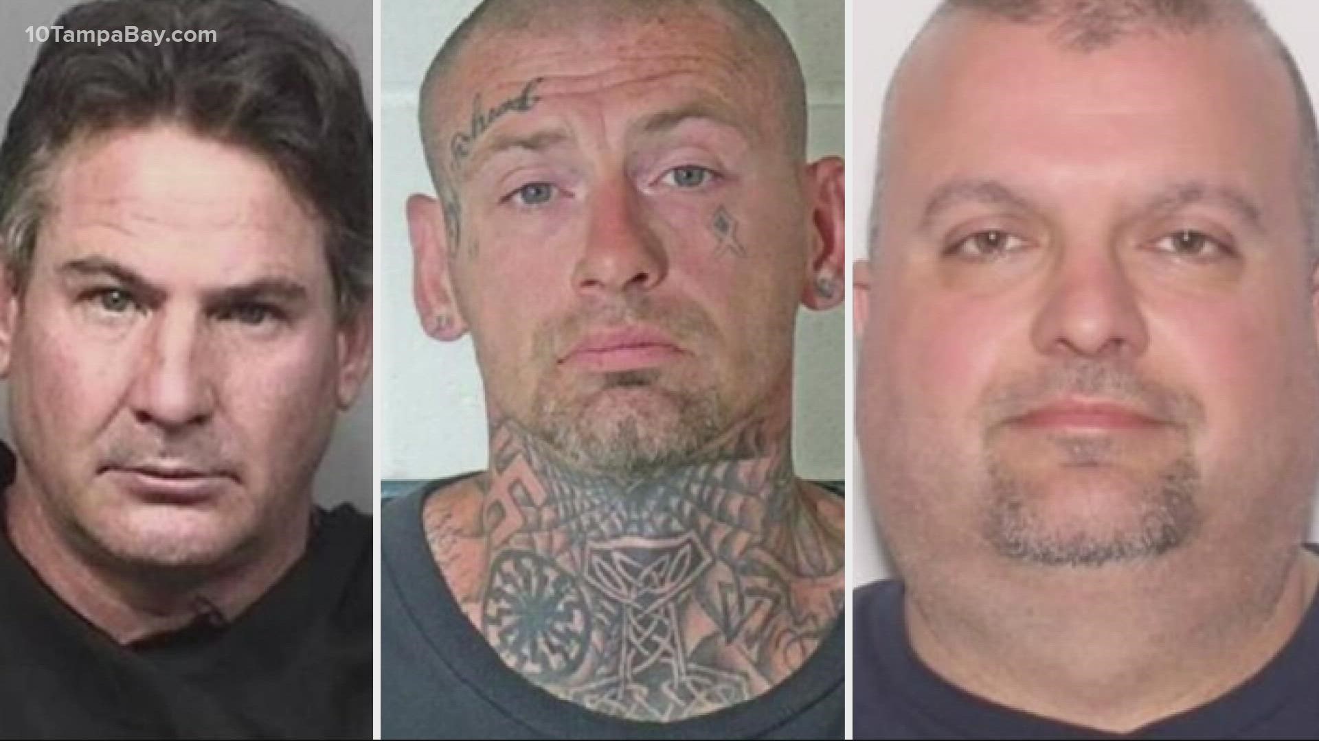 The Orange County Sheriff's Office says the men played a role in hurling antisemitic slurs, spitting on, punching and pepper spraying the driver.
