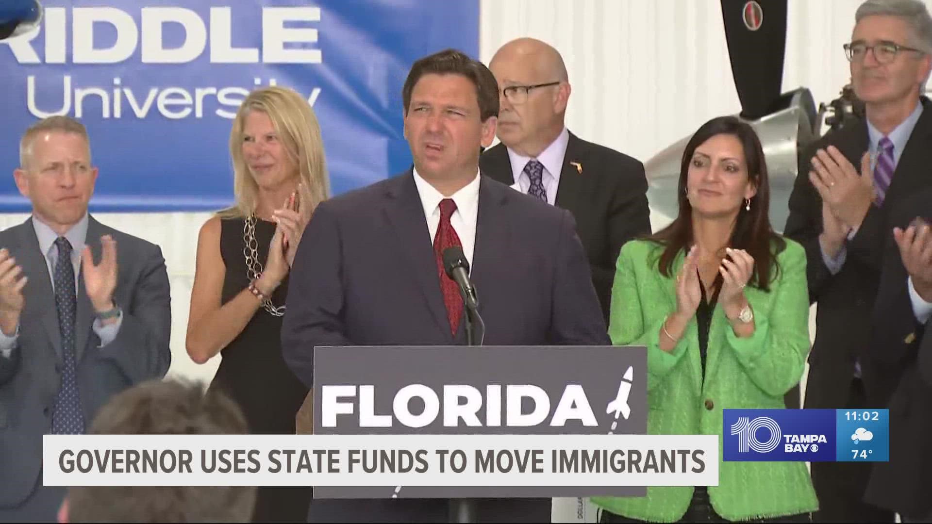"We've got the infrastructure in place now. There's going to be a lot more that's happening," DeSantis said at a press conference on Friday.