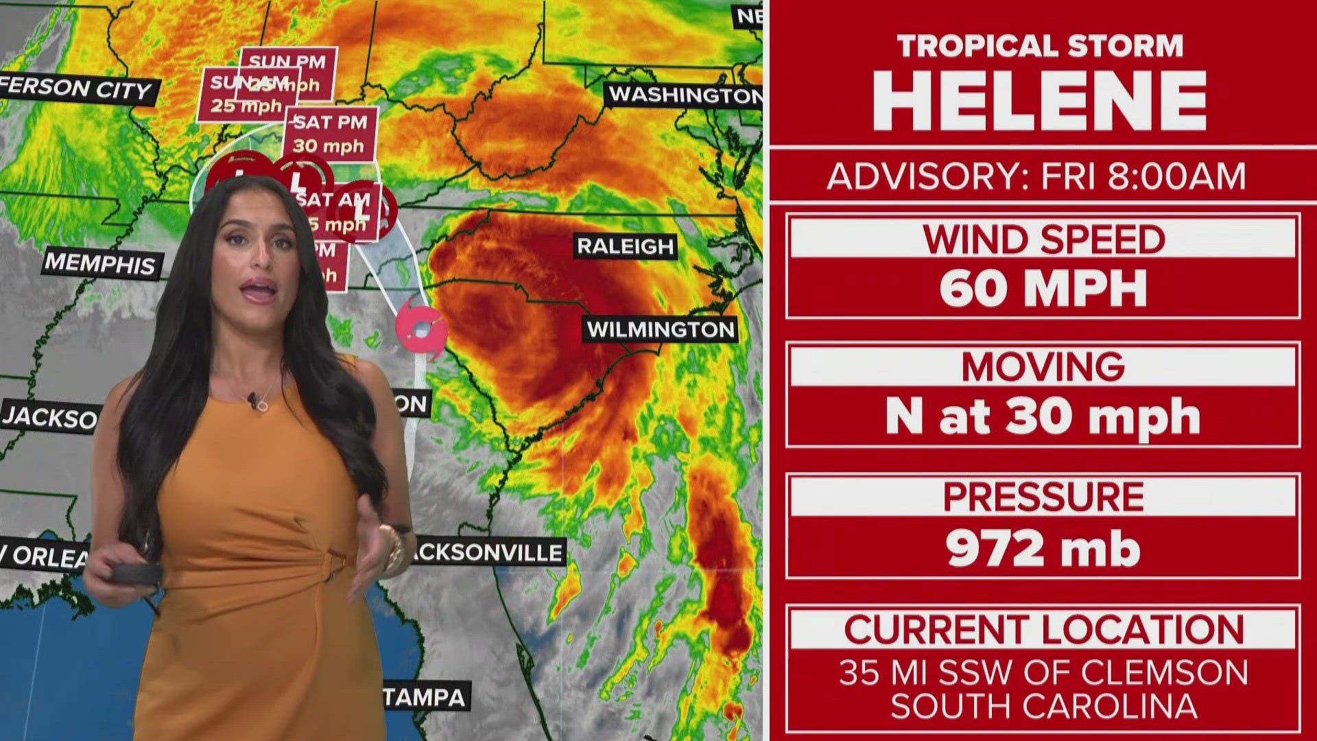 10 Tampa Bay's Amanda Pappas has the latest on Tropical Storm Helene.