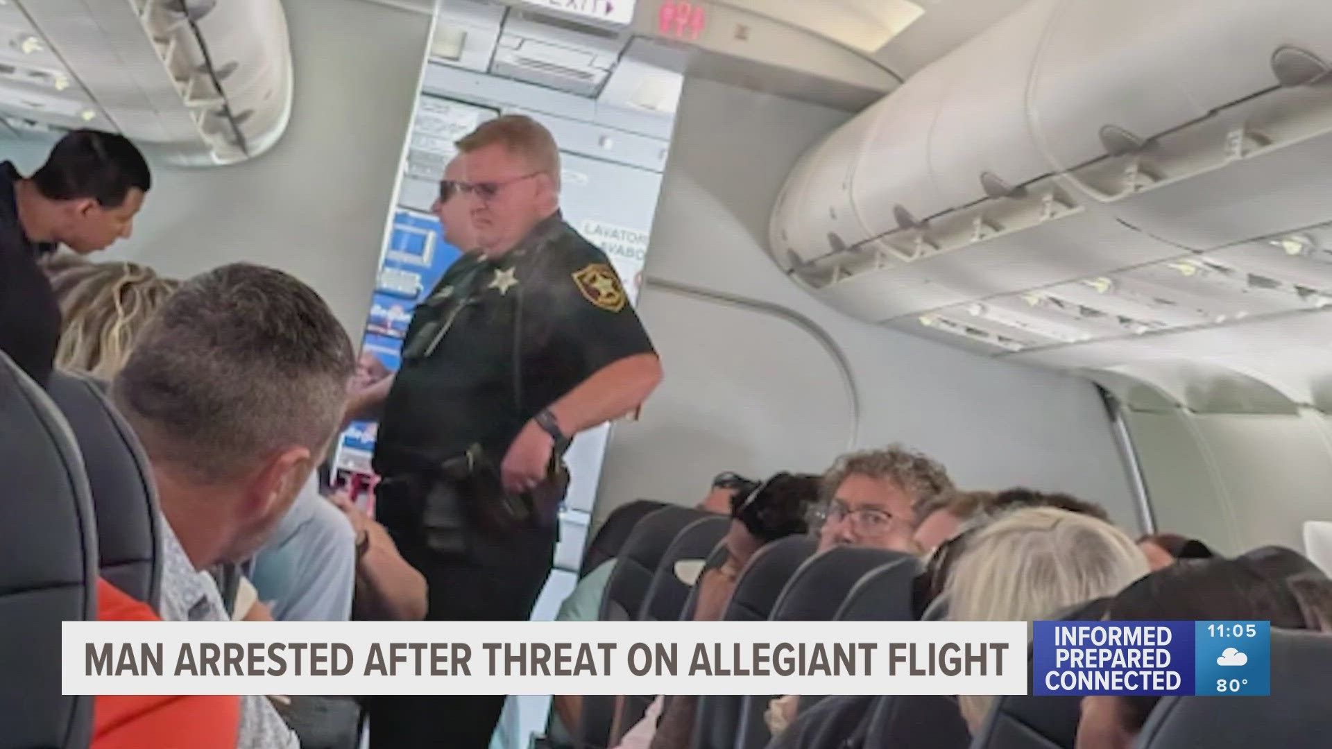 The passenger identified as 27-year-old Taj Taylor reportedly told another passenger that his laptop was a bomb during the flight Sunday afternoon.