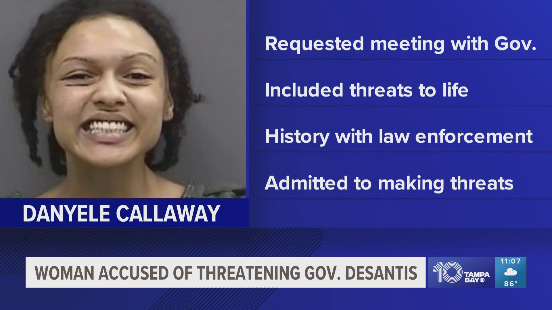 Investigators say they learned she has a history of interactions with law enforcement, including arrests for domestic violence-related charges.