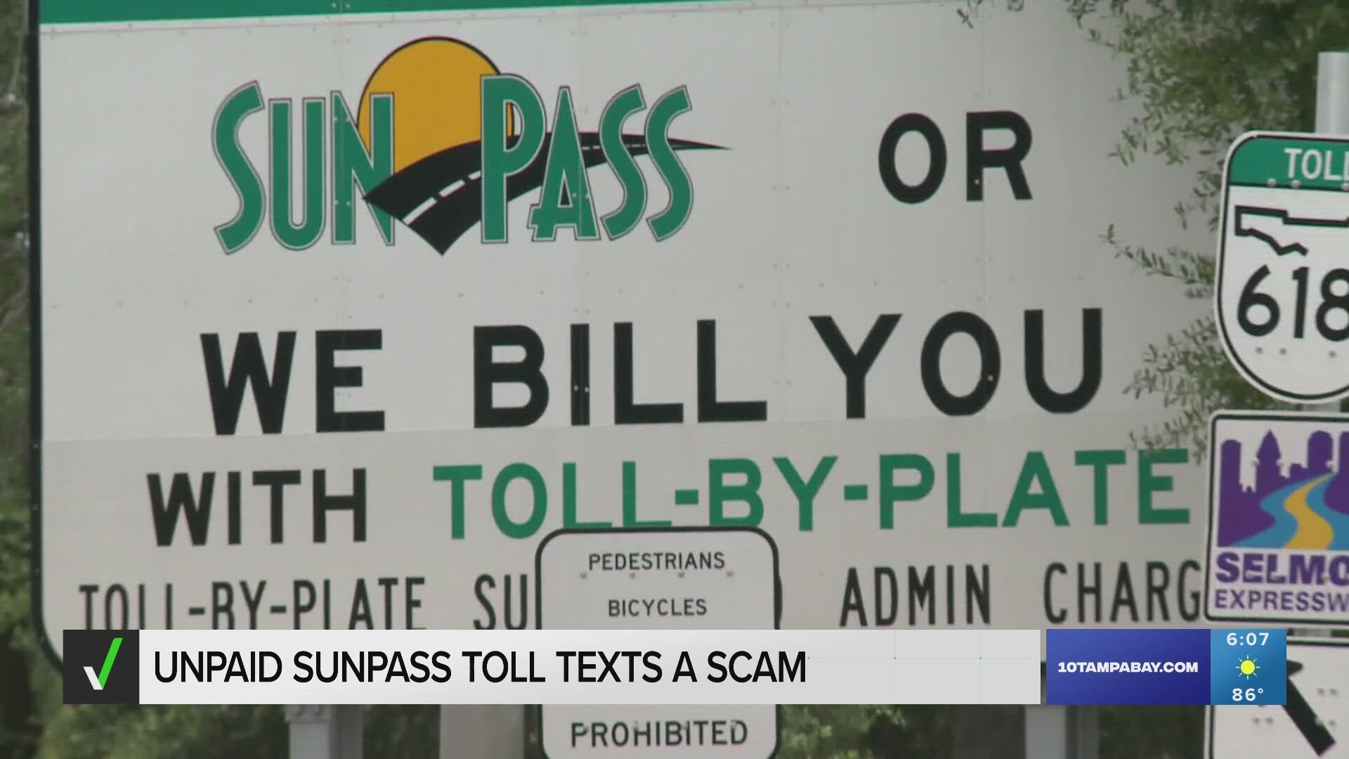 Scammers are impersonating SunPass through text messages with phony links designed to steal your information.