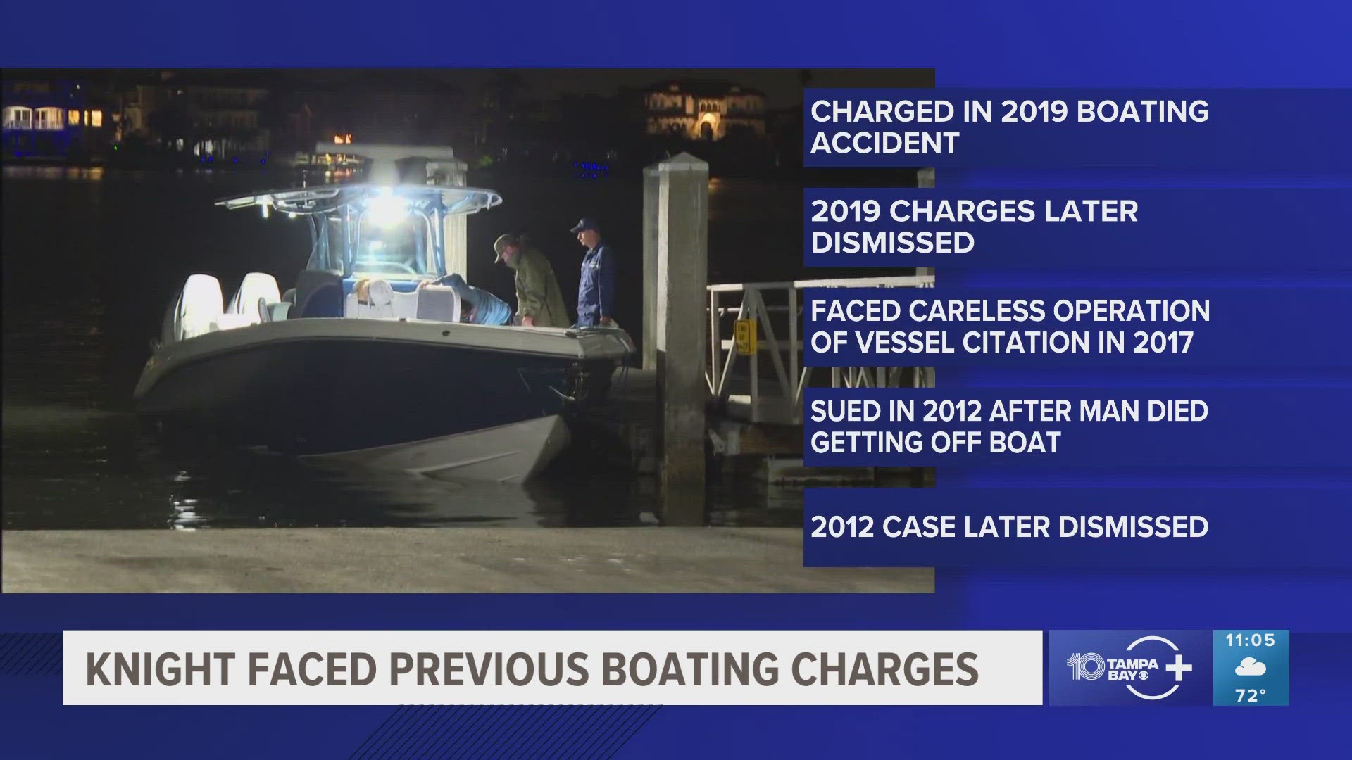 Jeff Knight has been charged in previous boating accidents. 