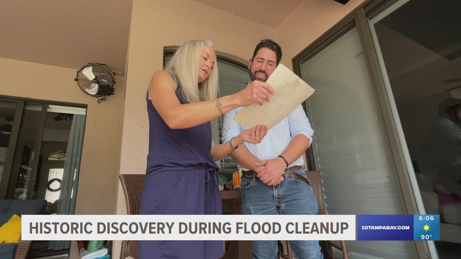 Storm surge from Hurricane Debby washed debris and litter ashore, among that trash a local woman found what could be a piece of history nearly 80 years-old.