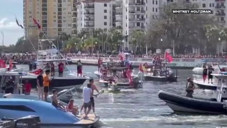 Party with Lombardi: The Buccaneers' Super Bowl LV boat parade is one for the books