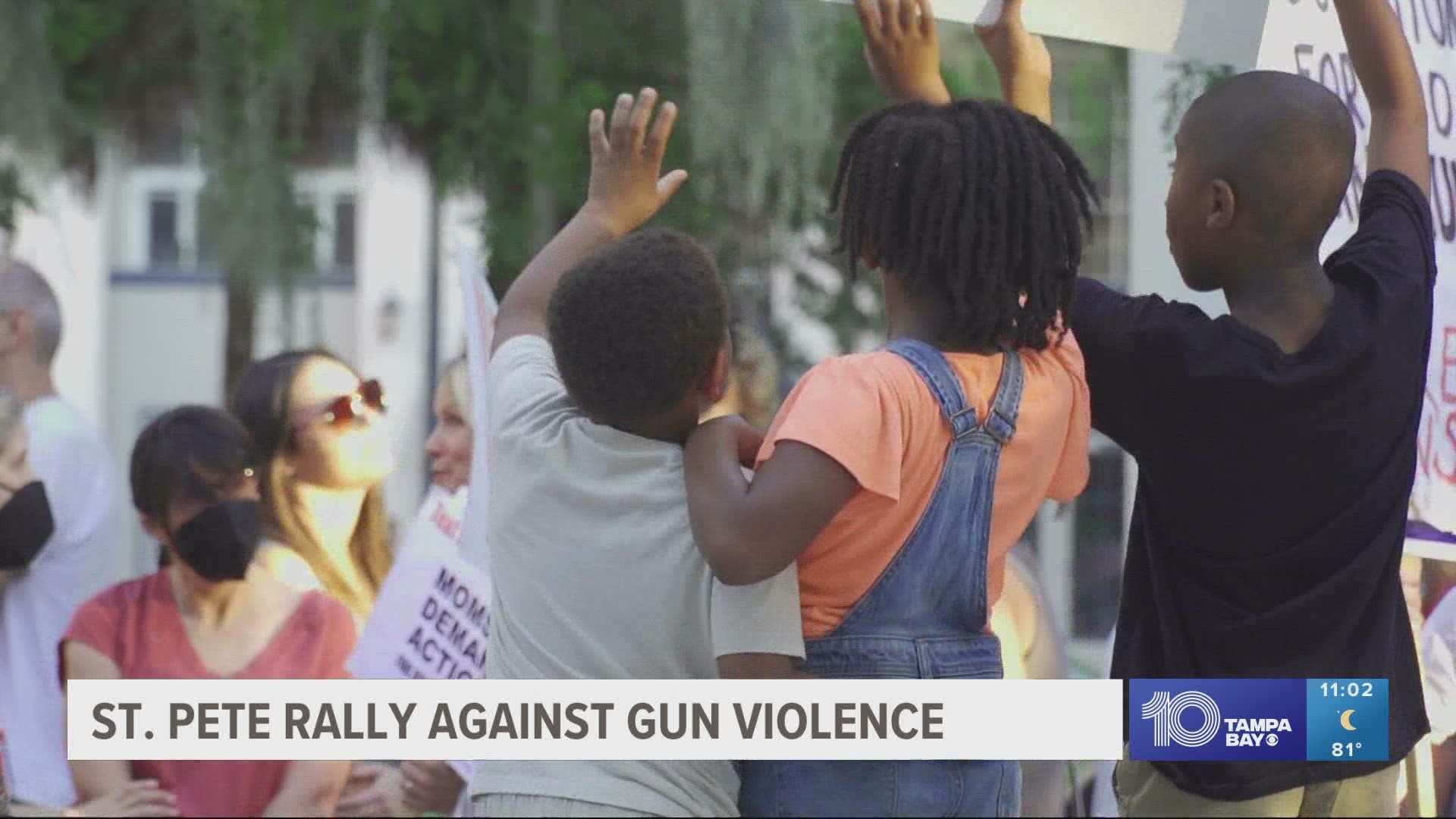 Moms Demand Action in Pinellas County, along with community leaders, held the event at Williams Park.