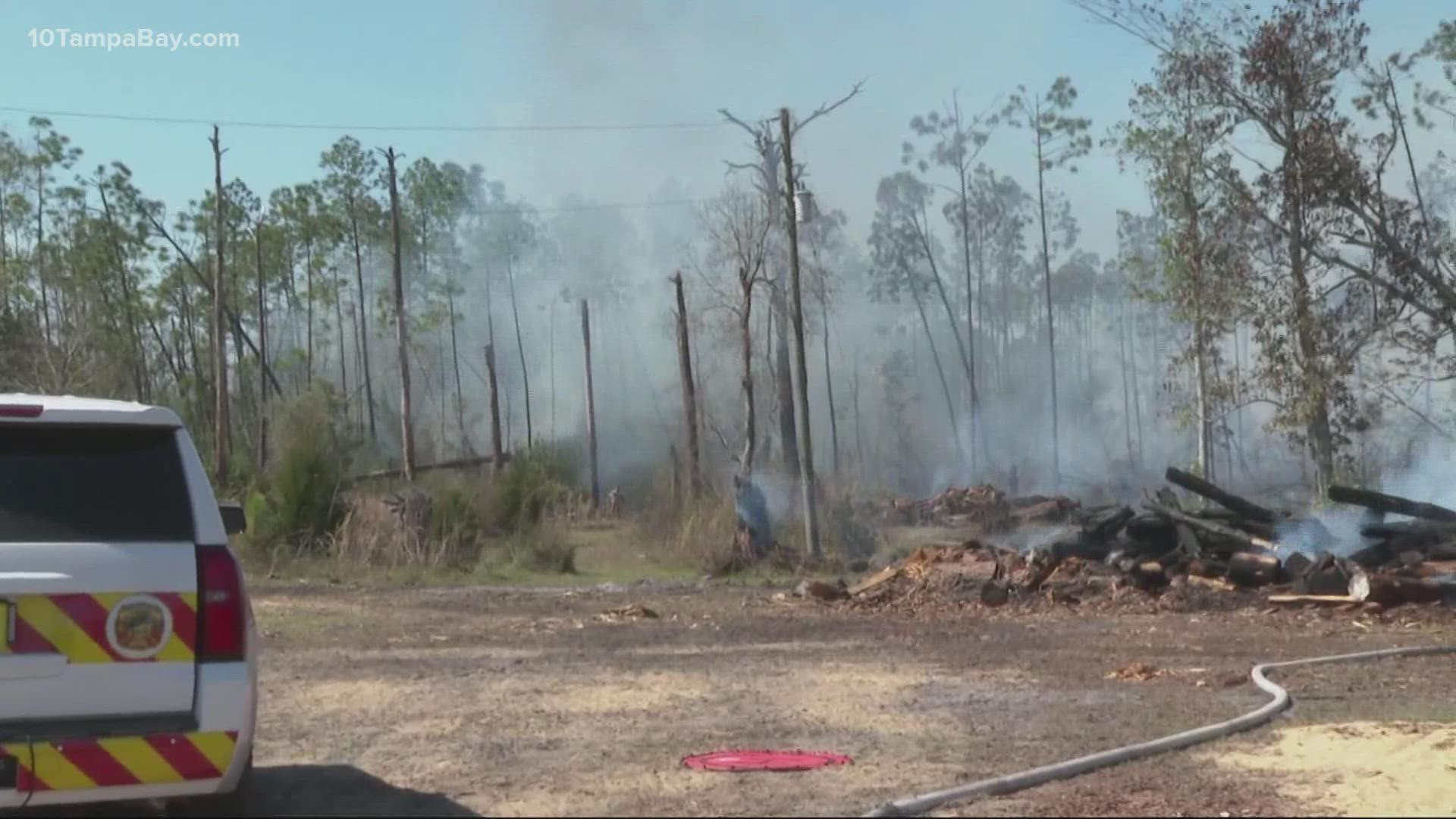 Roughly 1,400 acres were burning during the day Saturday.