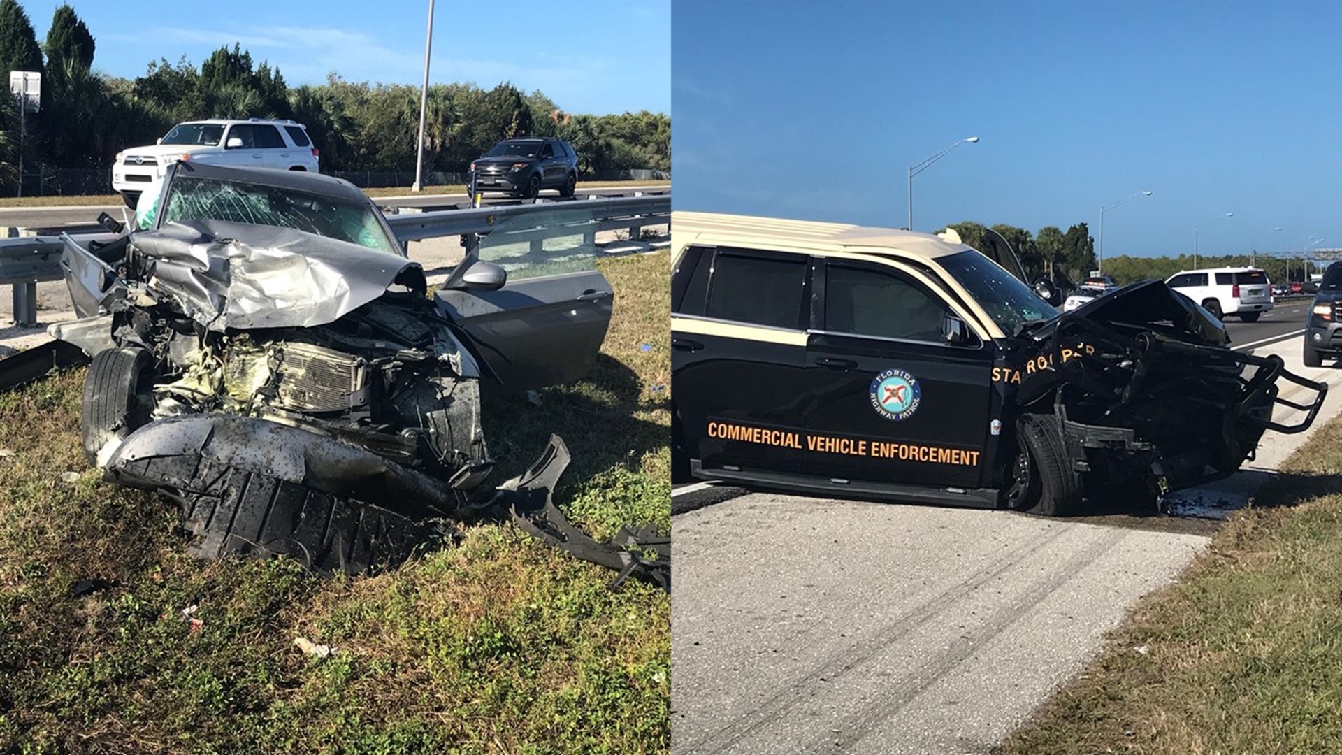 Driver crashes into FHP trooper near Skyway 10K, firefighters say ...