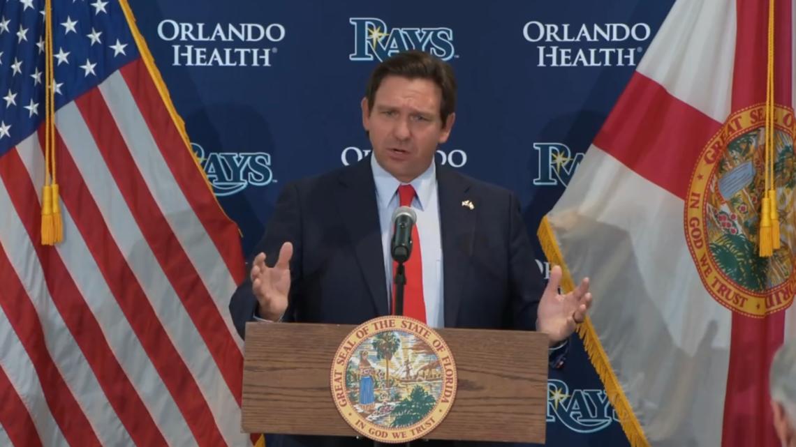 DeSantis says Florida supports plan for new Rays stadium at HCC: 'Baseball belongs in Tampa Bay'