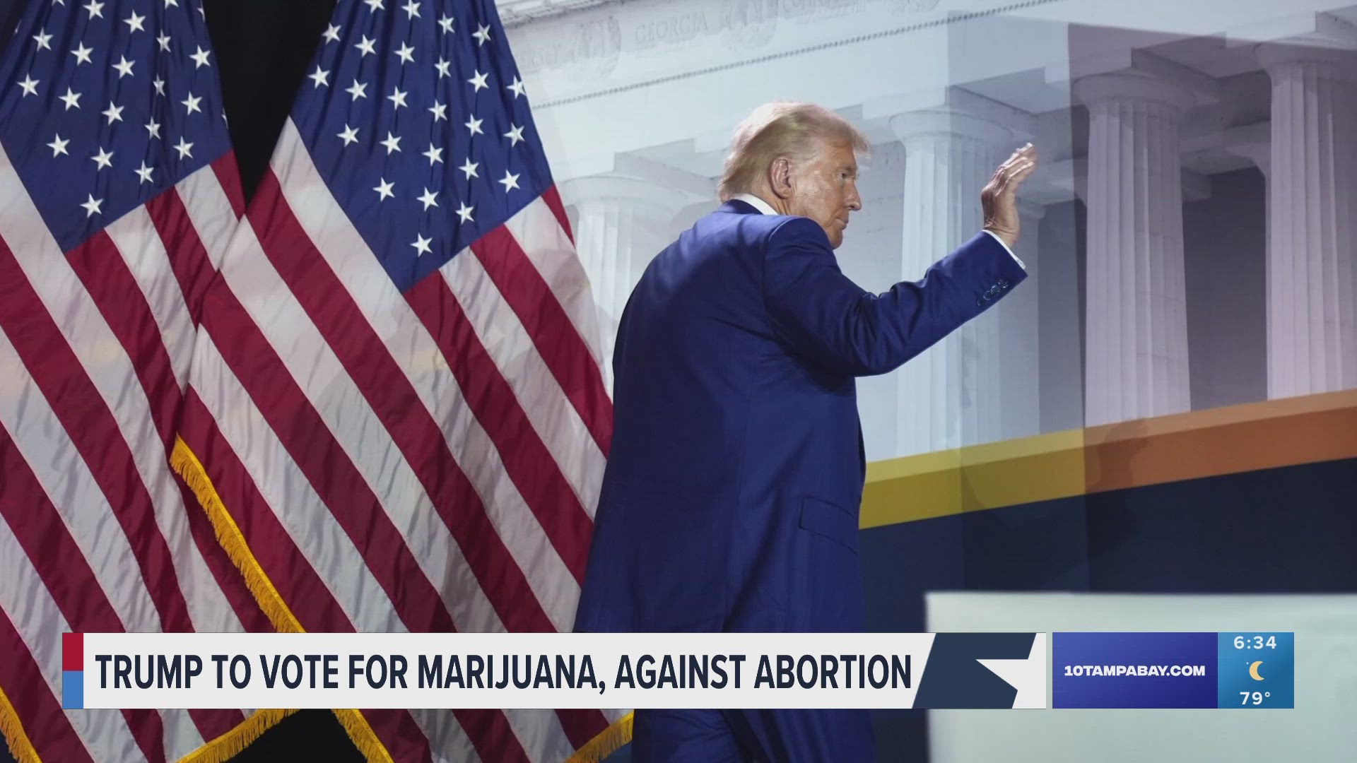 Former President Donald Trump posted about his support for a ballot amendment that, if passed, would make marijuana legal for recreational use.