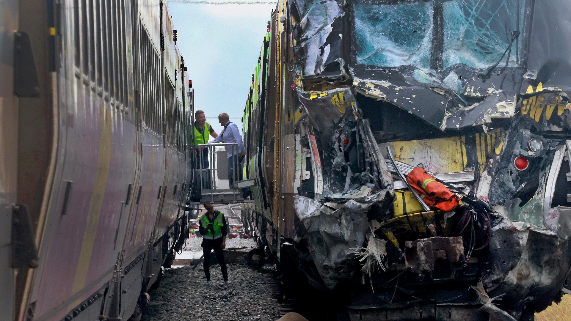 Train collides with fire truck in Florida, officials say