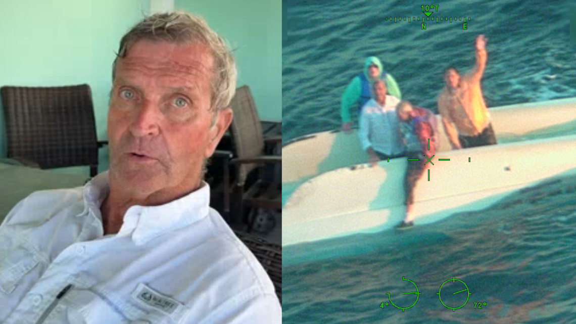 'The night was real tough': Fisherman describes rescue from capsized boat off coast of Florida