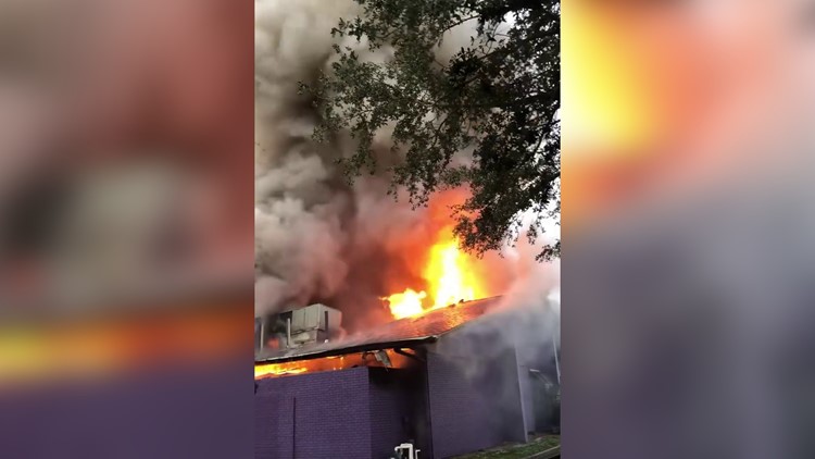 Fire erupts after SUV crashes into Florida fireworks store