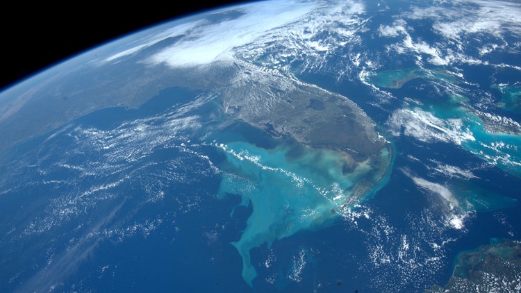 Photo from space shows Florida 'shedding' water from Hurricane Ian