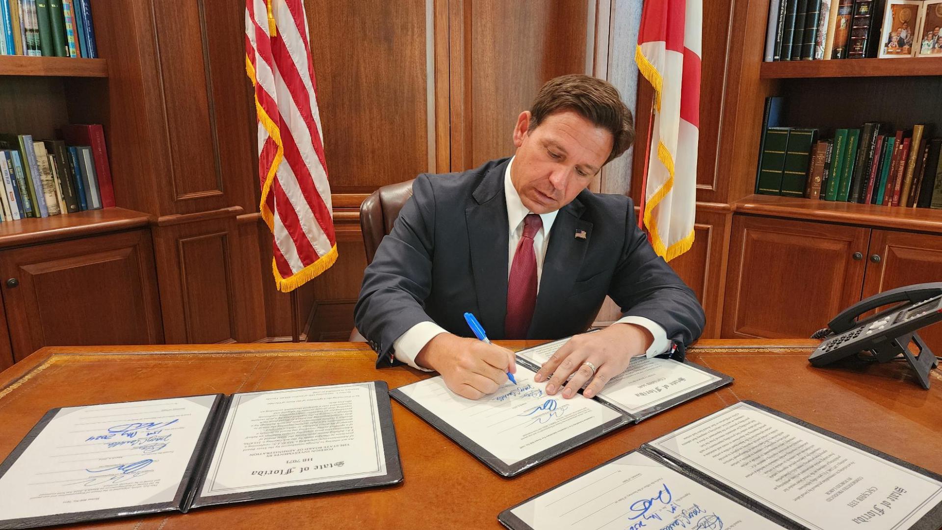 DeSantis Signs New Laws Affecting Wide-array Of Residents ...