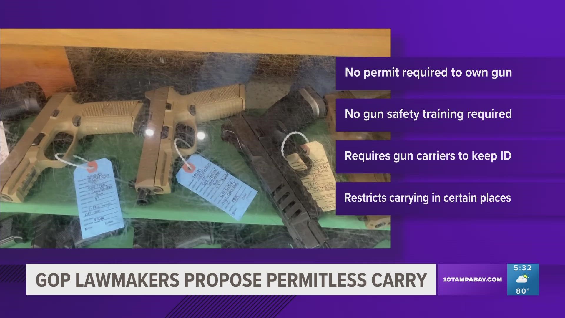 Permitless carry is something Gov. Ron DeSantis says he's "always supported."