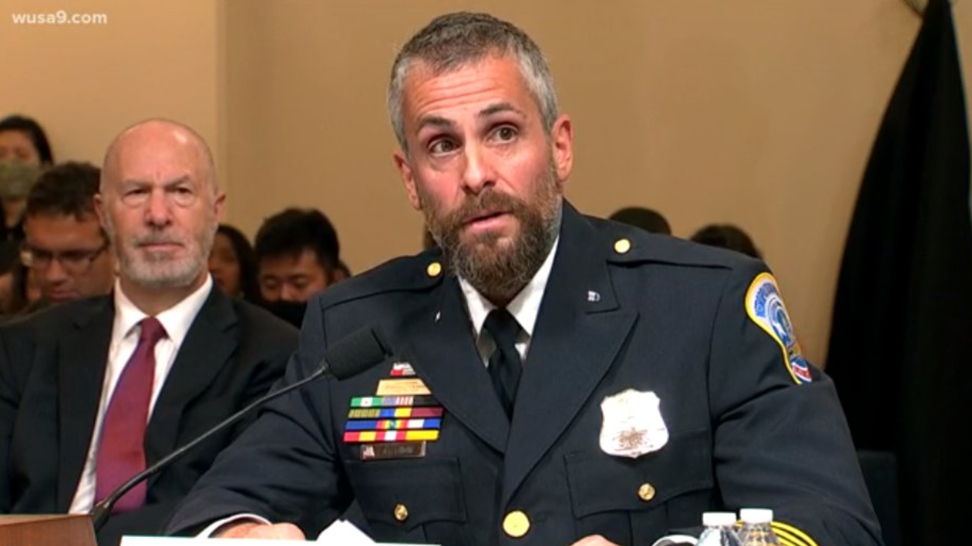 DC Police Officer Mike Fanone said the message was left while he was testifying before the House Select Committee to investigate the Jan. 6 attack.