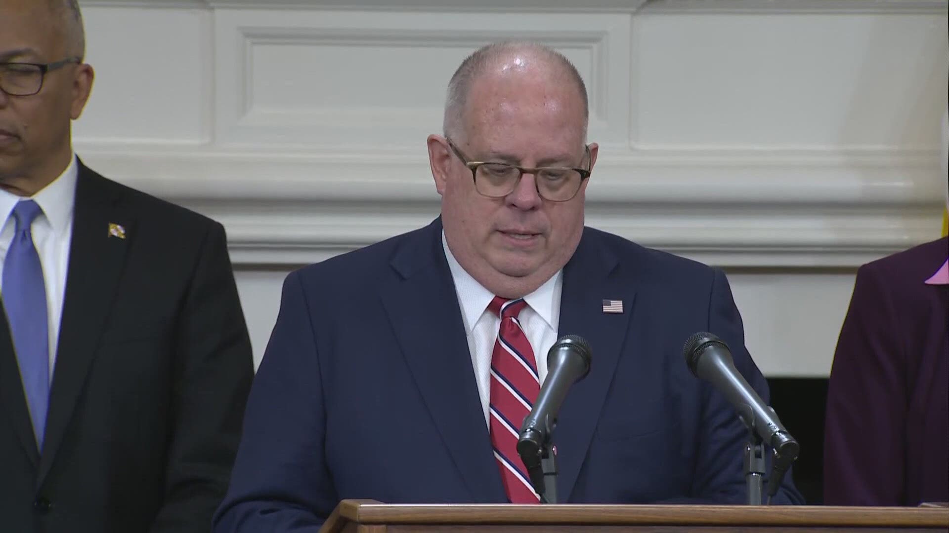Gov. Larry Hogan declared a state of emergency in Maryland Thursday evening. He said all three patients are currently in good condition.