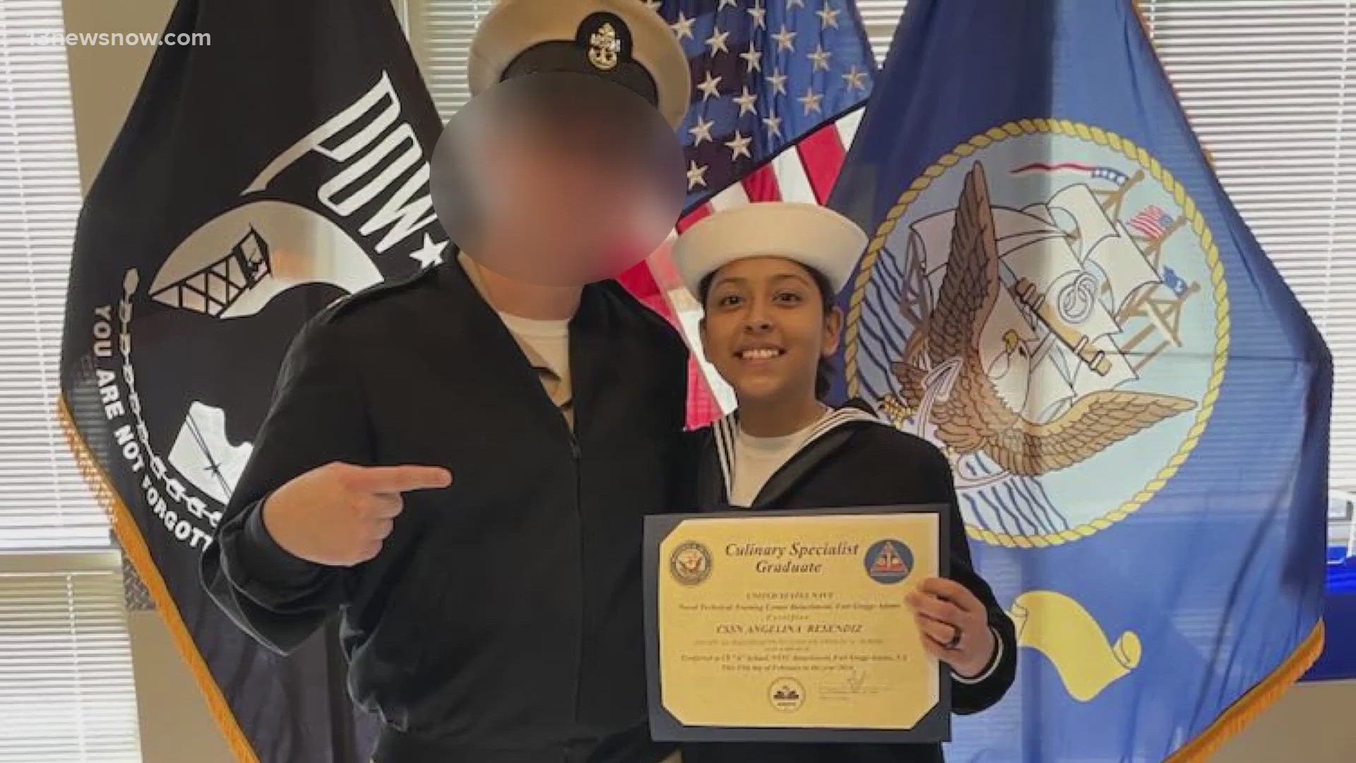 For the first time, the family of Seaman Angelina Resendiz got to see the person officially charged with her death.